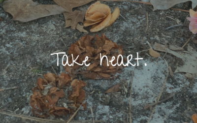Day 20: Take heart.